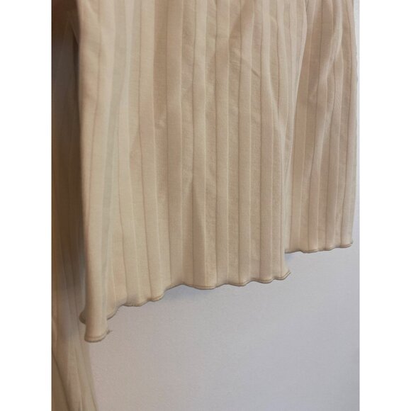 Offline By Aerie Beige Ribbed High-Waist Flared Pants XXL - Picture 3 of 7